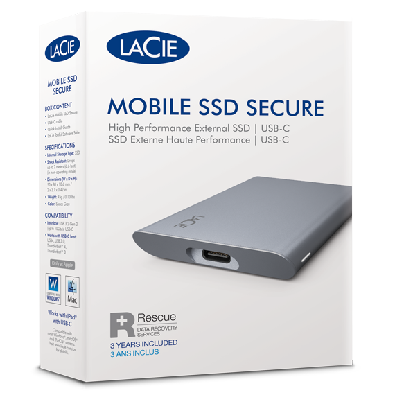 LaCie Mobile SSD Secure with USB-C | LaCie Canada