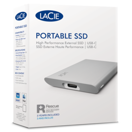 SSD portátil LaCie de 1TB (USB-C) - Disco duro externo - LDLC